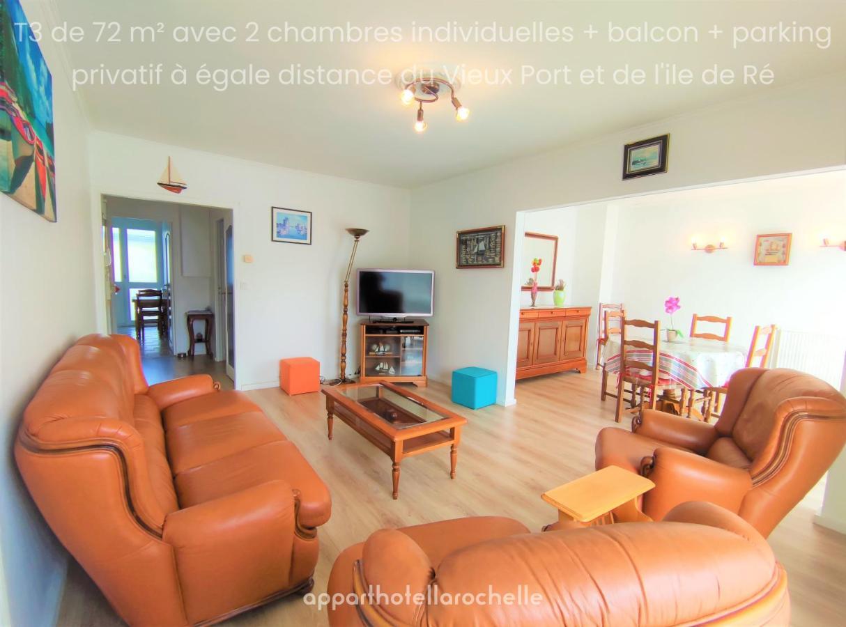 Appartement T3 Lumineux Et Tout Confort De 72 M2 Avec Parking Privatif La Rochelle  Kültér fotó